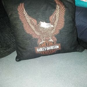 Harley Davidson couch pillow